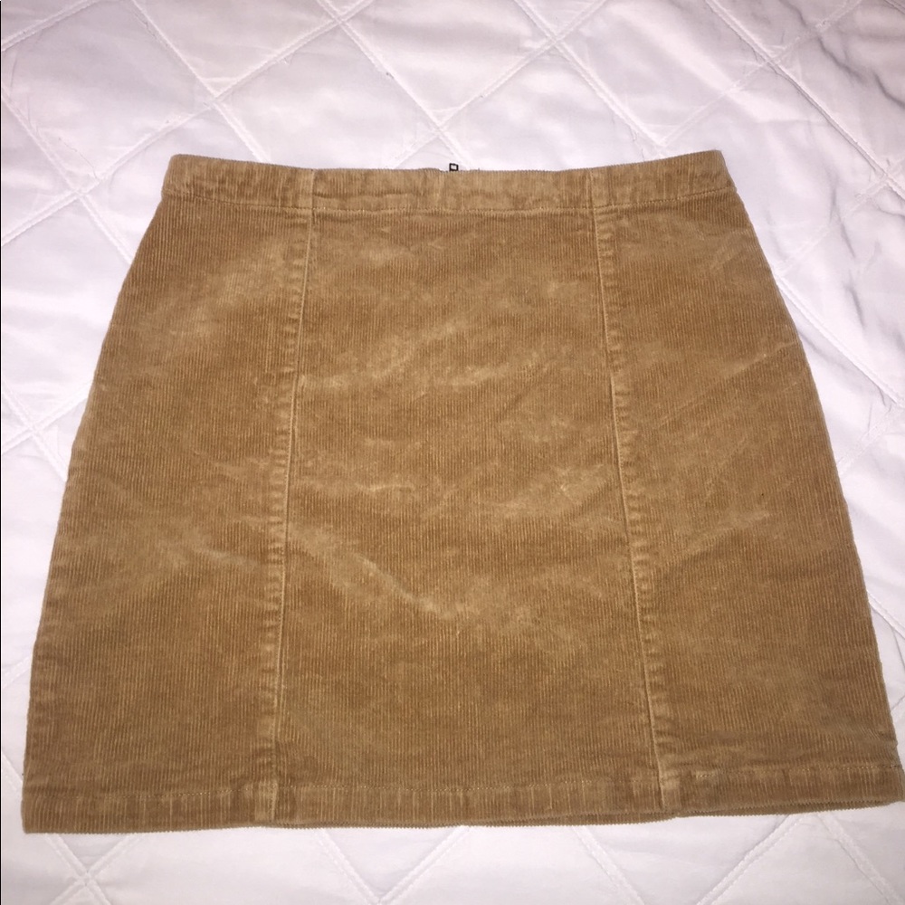 Tan corduroy skirt